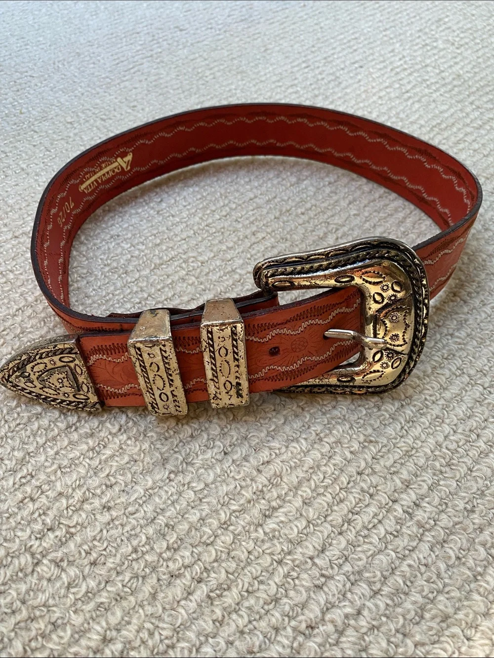 Doppia Vita Leather Belt from Italy